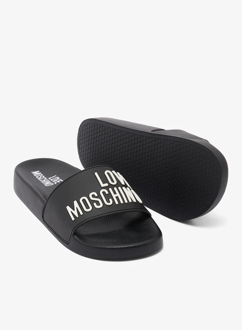 Love Moschino Pool Slide Mules